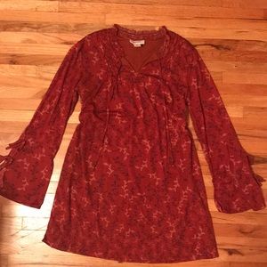 Bell Sleeved Boho Dress
